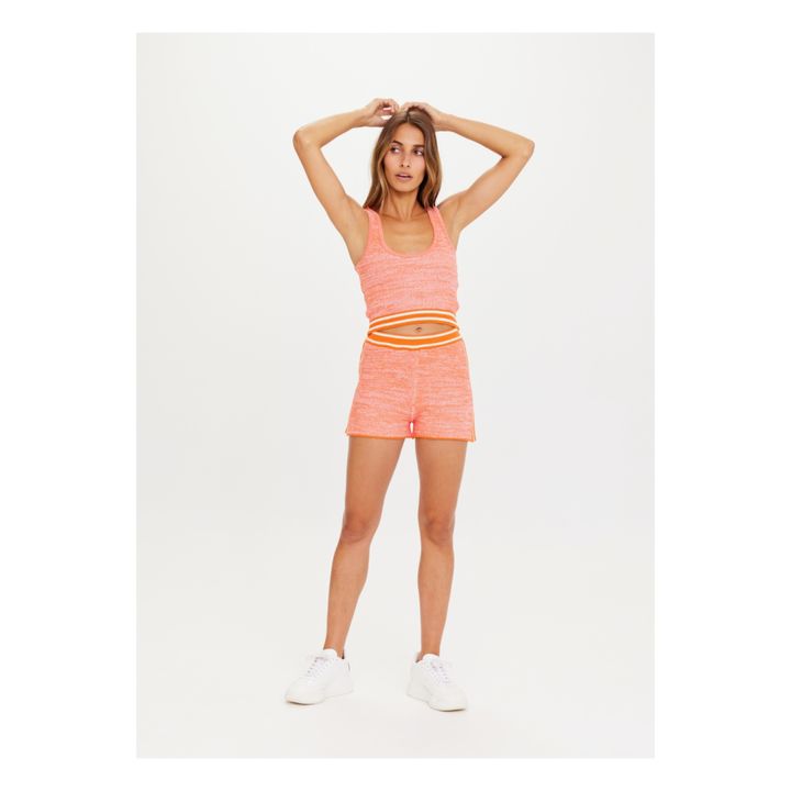 Strickshorts Cosmos Aurora aus Bio-Baumwolle | Rosa- Produktbild Nr. 1