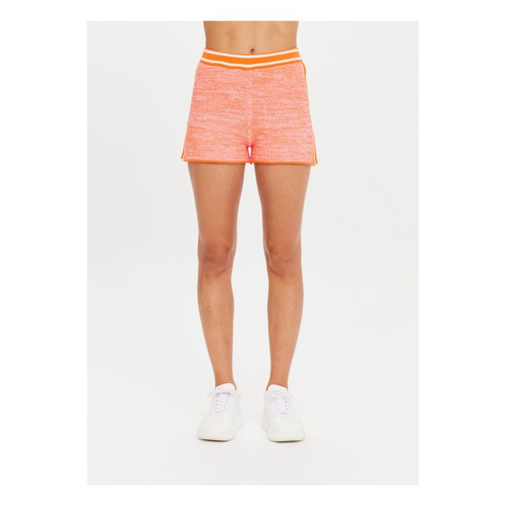 Strickshorts Cosmos Aurora aus Bio-Baumwolle | Rosa- Produktbild Nr. 2