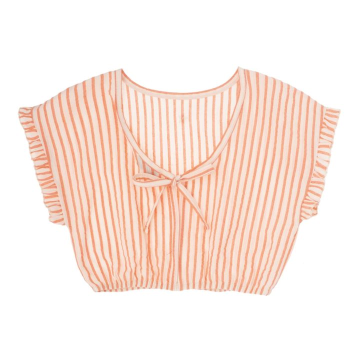 Blusa de rayas Ninã | Albaricoque- Imagen del producto n°2