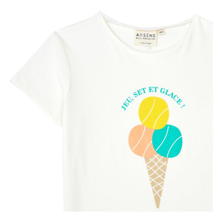 T-Shirt in cotone organico Dialla | Ecru- Immagine del prodotto n°1