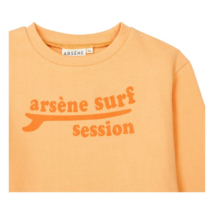 Sweatshirt aus Bio-Baumwolle Dany | Apricot- Produktbild Nr. 1