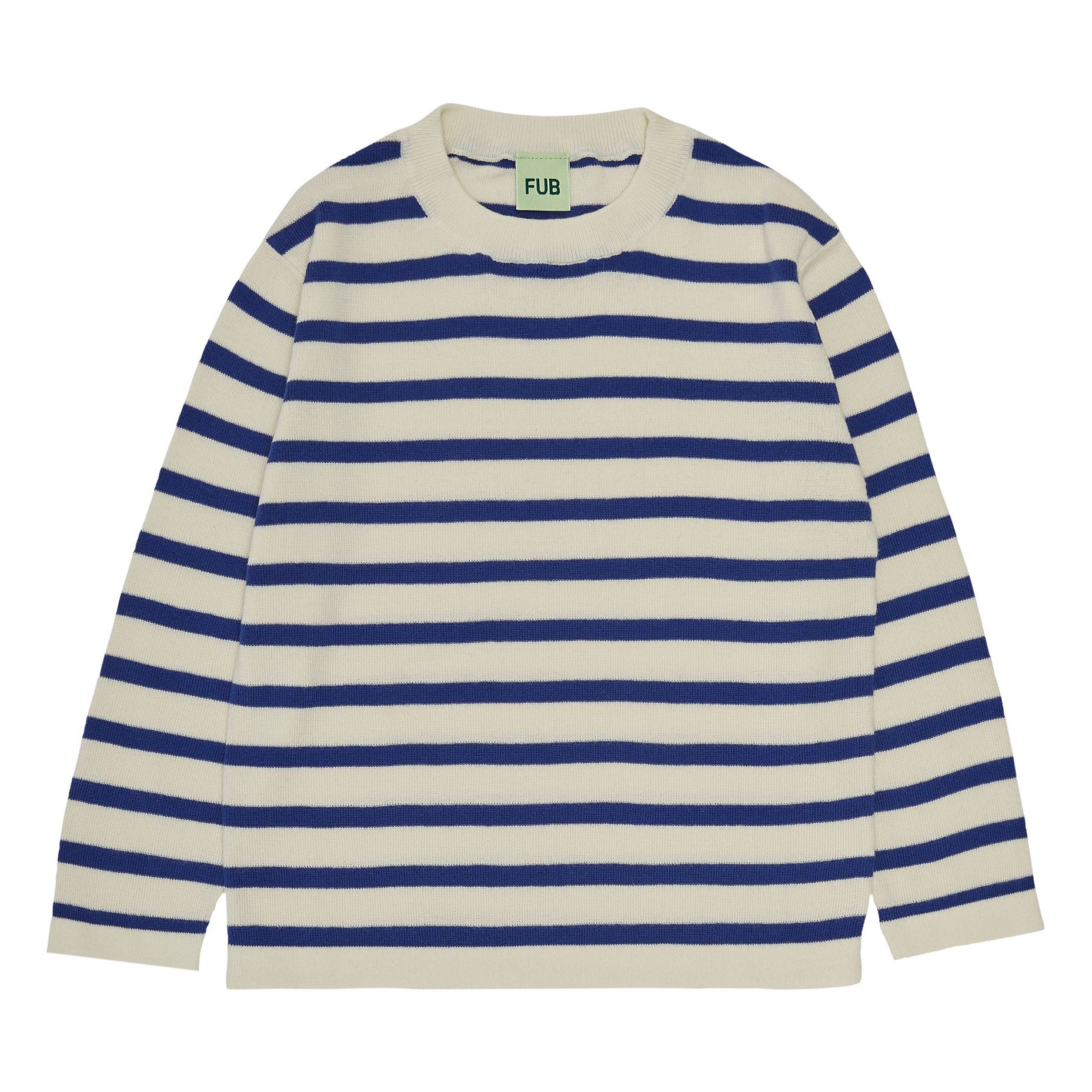 Organic Cotton Striped T-Shirt | Blu- Immagine del prodotto n°0