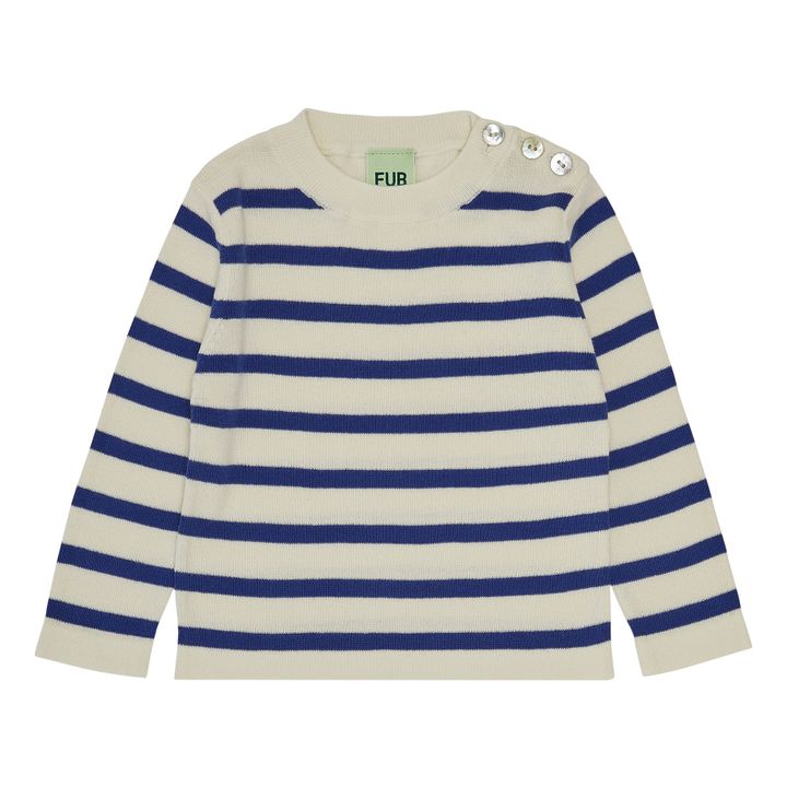 T-shirt Rayé Coton Bio | Bleu- Image produit n°0