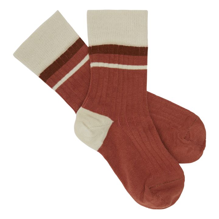 Socken Colour Block | Terracotta- Produktbild Nr. 0