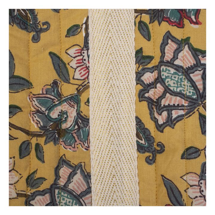 Borsa 36h Lilio, in cotone biologico | Giallo senape- Immagine del prodotto n°5