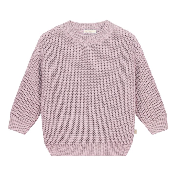 Chunky Organic Cotton Jumper | Pink- Product image n°0