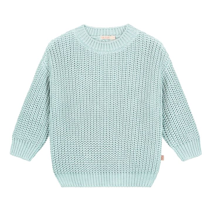 Chunky Organic Cotton Jumper | Mint Green- Product image n°0