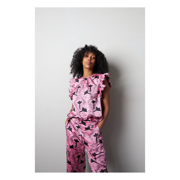 Bolette Recycled Fiber Top | Rosa- Immagine del prodotto n°2