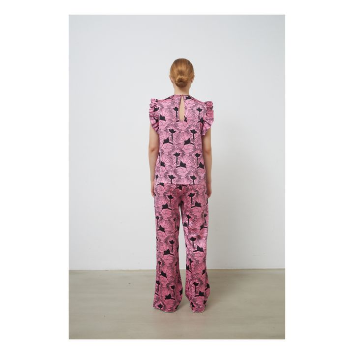 Pantalones de fibras recicladas Orli | Rosa- Imagen del producto n°4