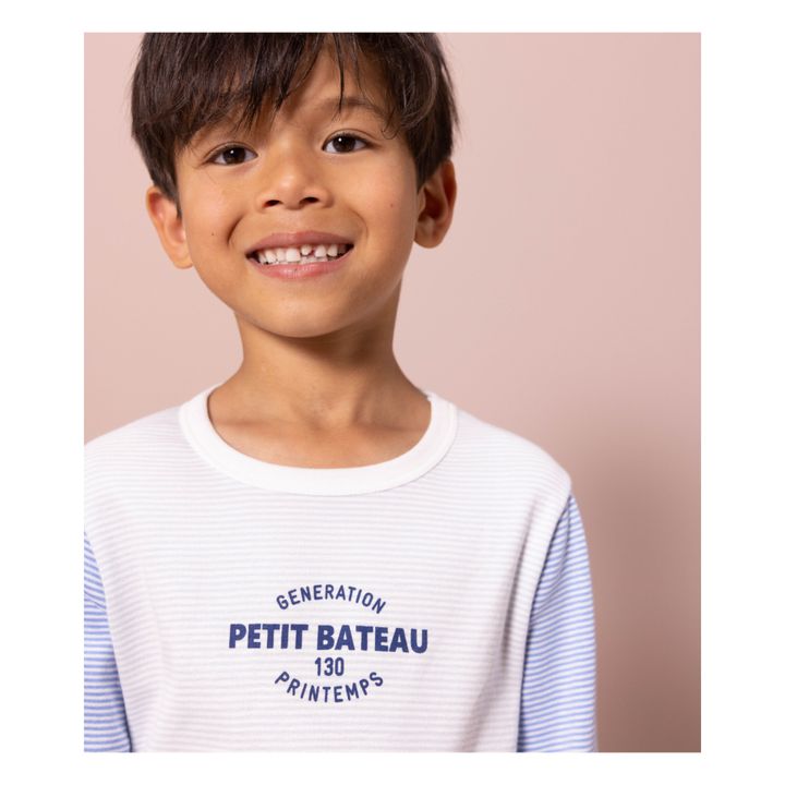 Tricolour Striped Pyjama Set | Azul- Imagen del producto n°2