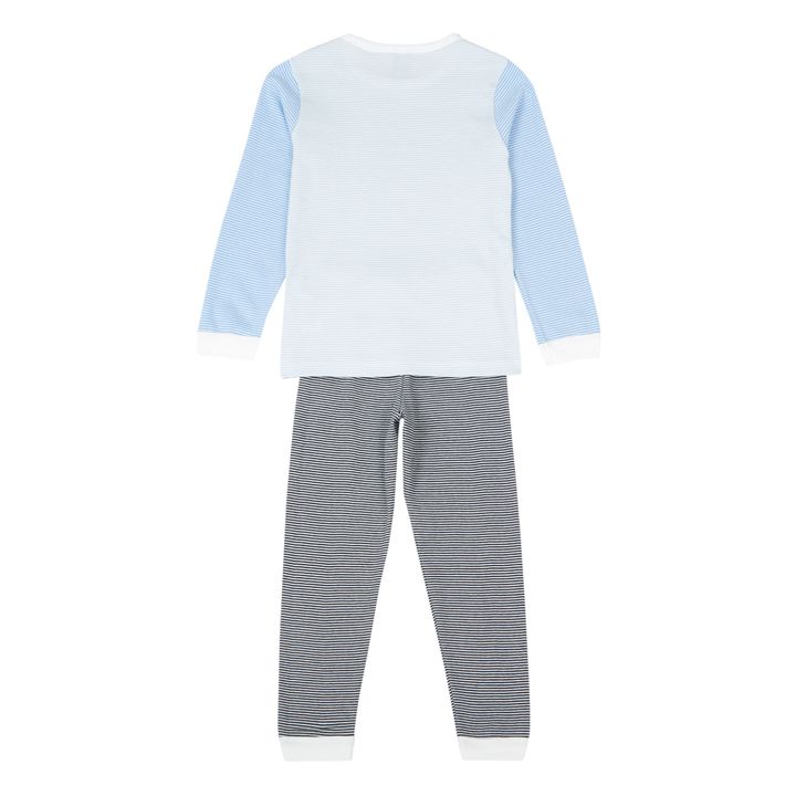Tricolour Striped Pyjama Set | Azul- Imagen del producto n°4