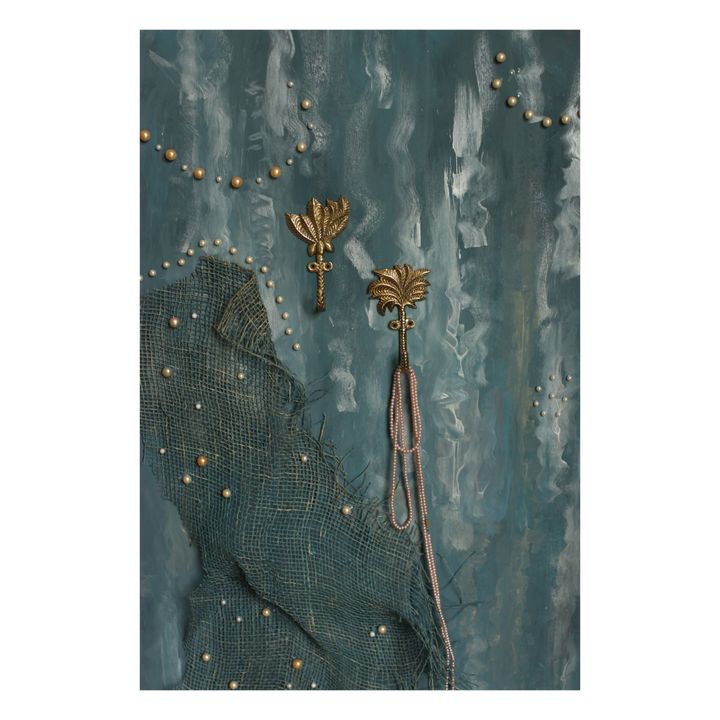 Kleiderhaken Devi Palmtree aus recyceltem Messing - 2er-Set | Goldbraun- Produktbild Nr. 2