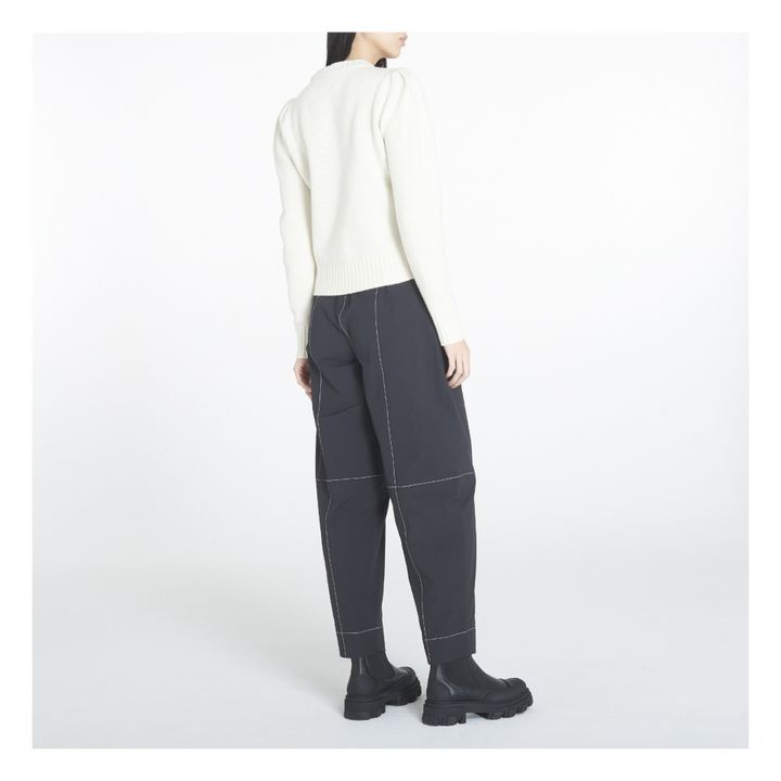 Ganni World Recycled Wool Graphic Jumper | Crudo- Imagen del producto n°3