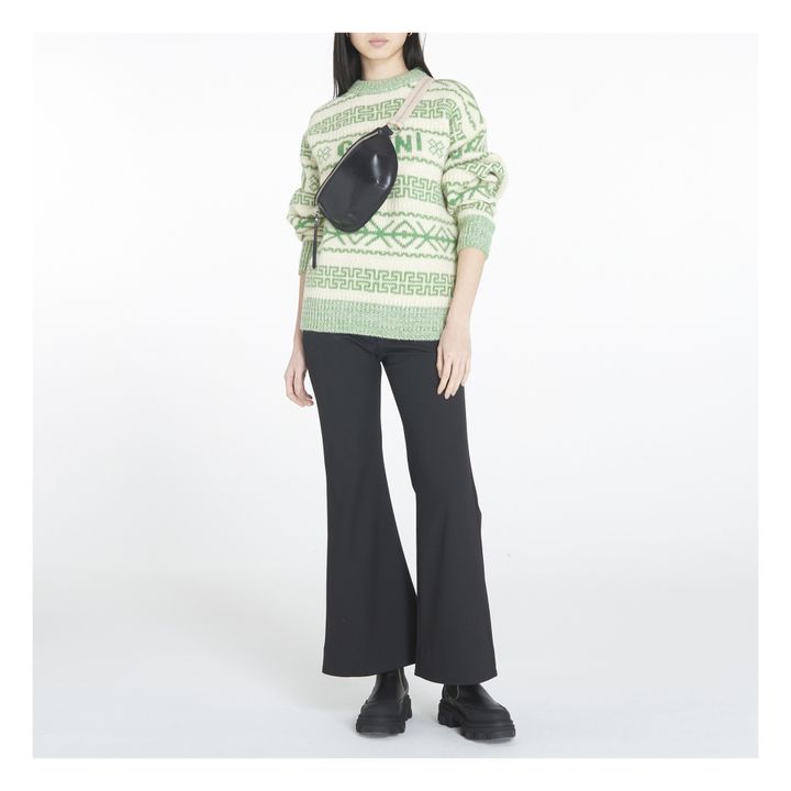 Ganni Organic Wool Jumper | Verde- Imagen del producto n°1