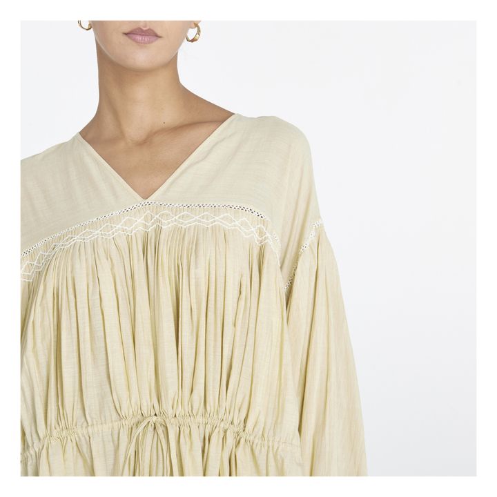 Maxi Vestido Kaila Poet | Amarillo palo- Imagen del producto n°2