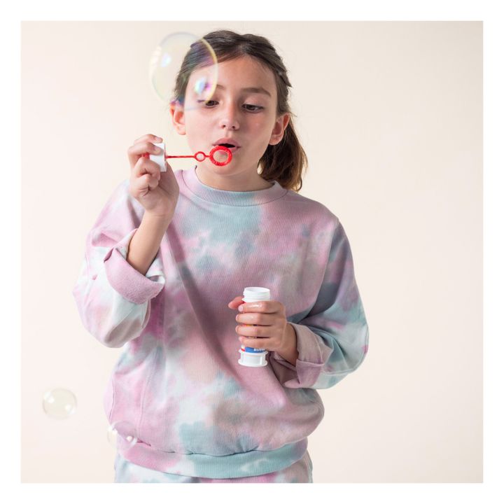 Sweatshirt Tye Dye Bio-Fleece | Rosa- Produktbild Nr. 2