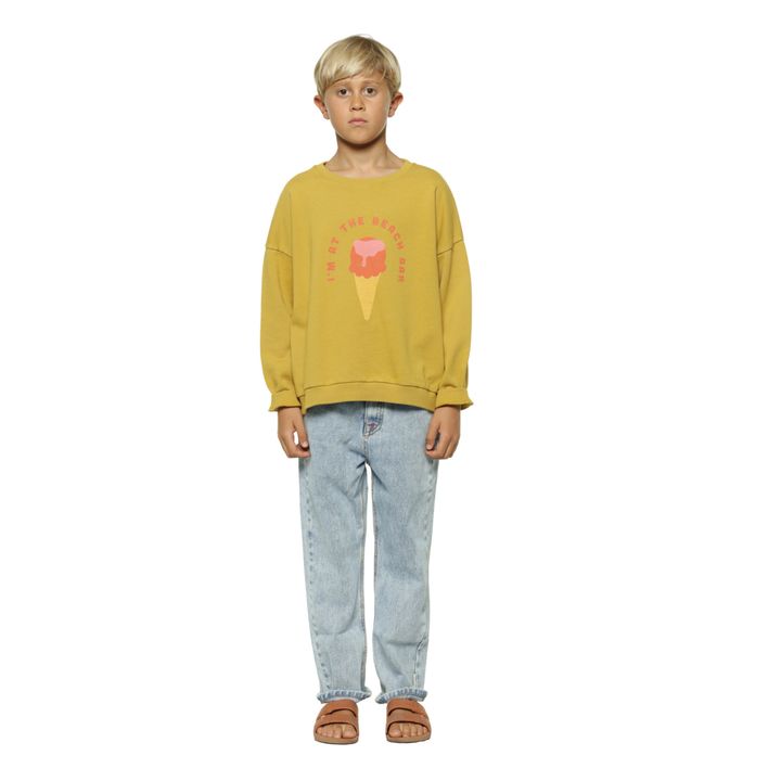 Felpa in cotone organico Icecream | Verde militare- Immagine del prodotto n°1