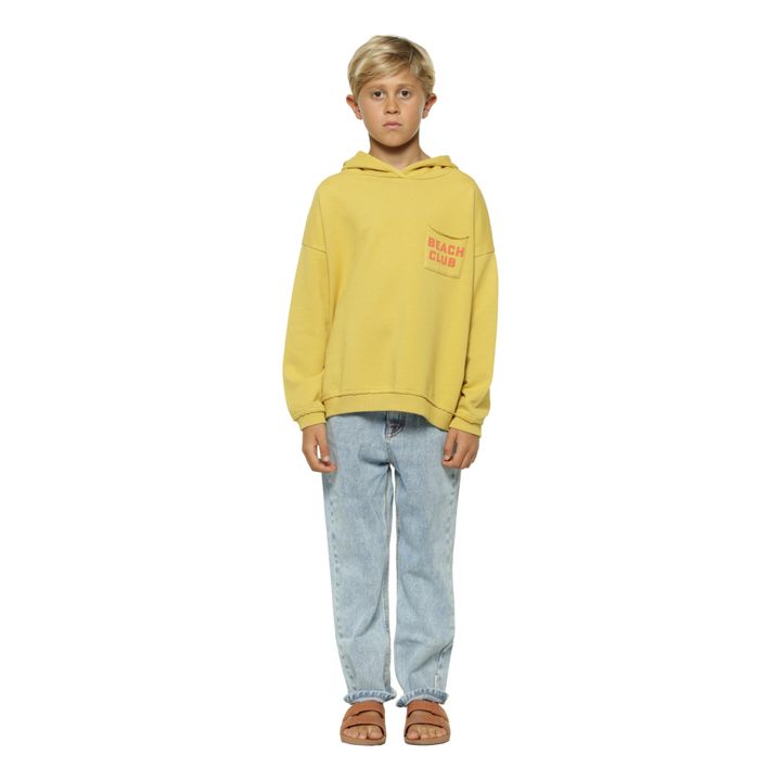 Sweatshirt aus Bio-Baumwolle Beach Club | Gelb- Produktbild Nr. 1