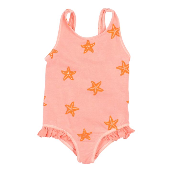 Starfish Organic Cotton One-piece Baby Swimsuit | Pink- Product image n°0