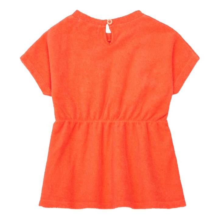 Vestido de rizo Diana | Rojo- Imagen del producto n°4