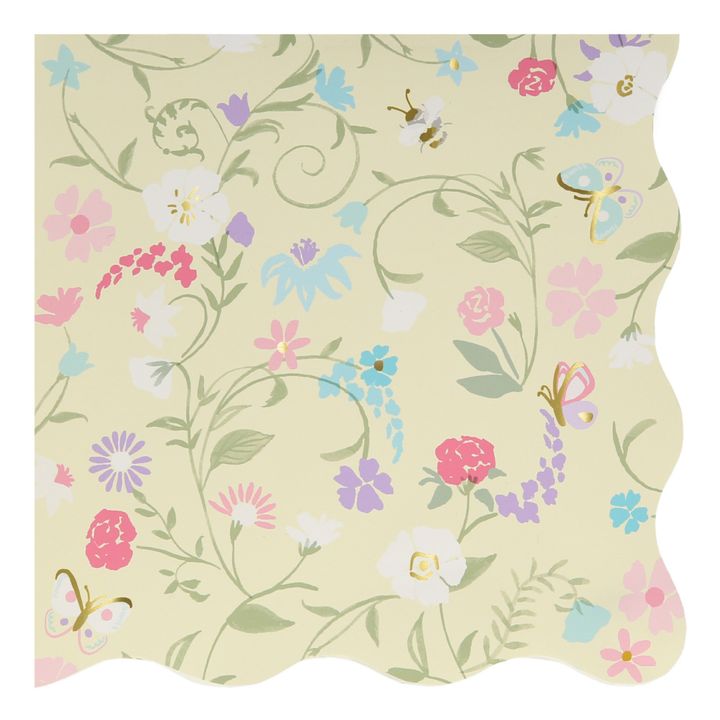 Platos pequeños de papel florales Ladurée - Juego de 8- Imagen del producto n°3