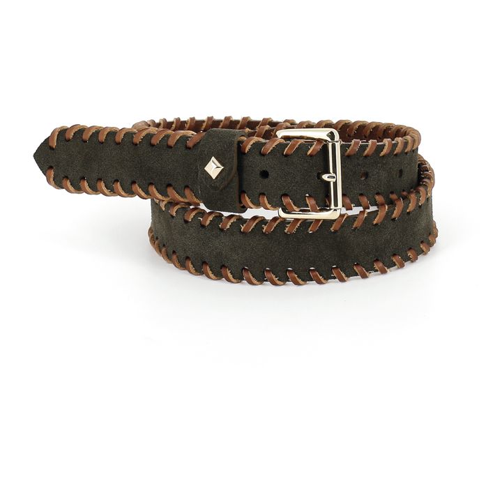 Arya Turenne Velvet Belt | Verde militare- Immagine del prodotto n°2