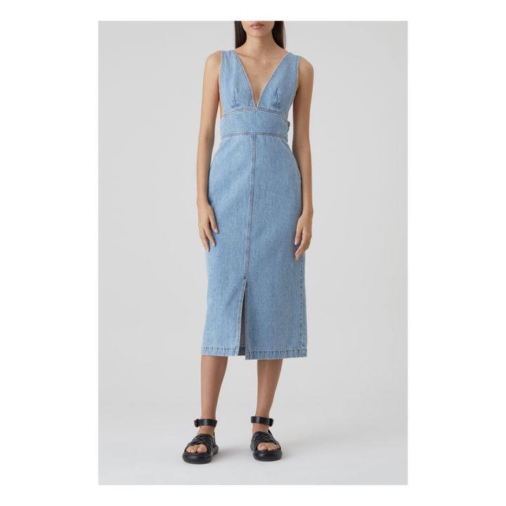 Belted Dress | Mid Blue- Imagen del producto n°1