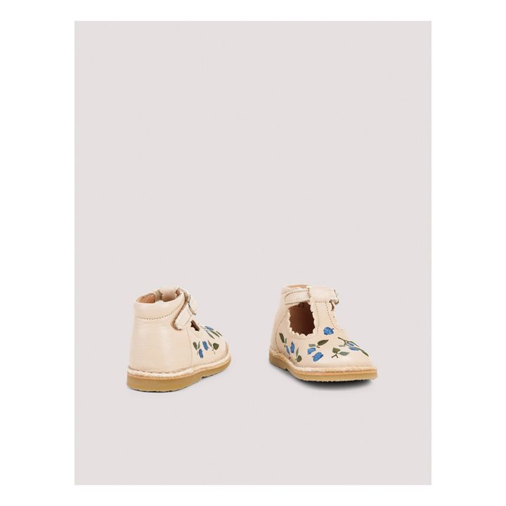 Embroidered T-Bar Baby Shoes - Uniqua Capsule Collection | Crema- Immagine del prodotto n°1