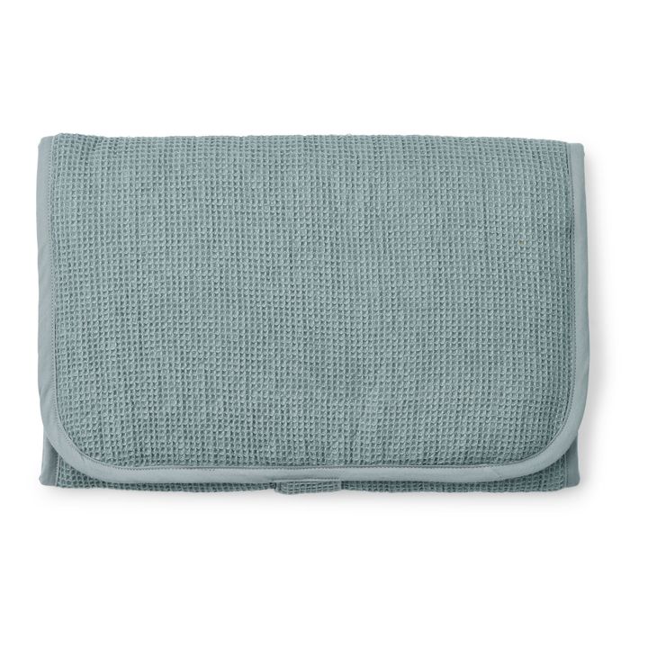 Kyra Organic Cotton Travel Changing Mat | Azul Gris- Imagen del producto n°0