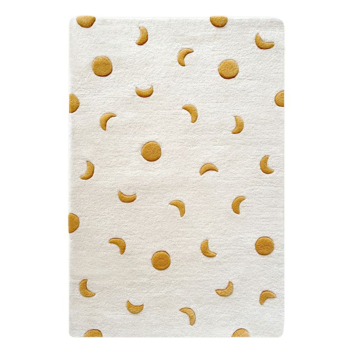Woollen Moon Rug | Gold- Product image n°0