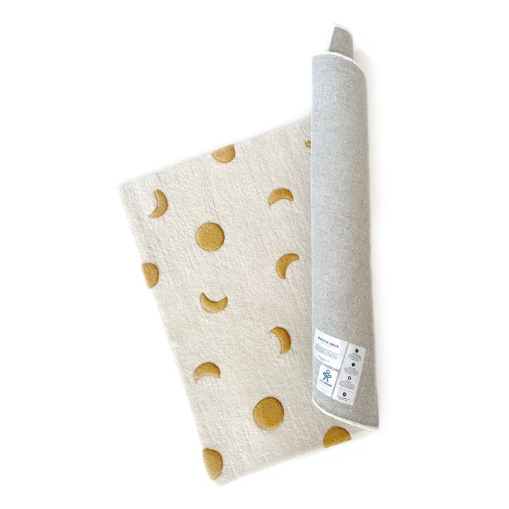 Woollen Moon Rug | Gold- Product image n°3