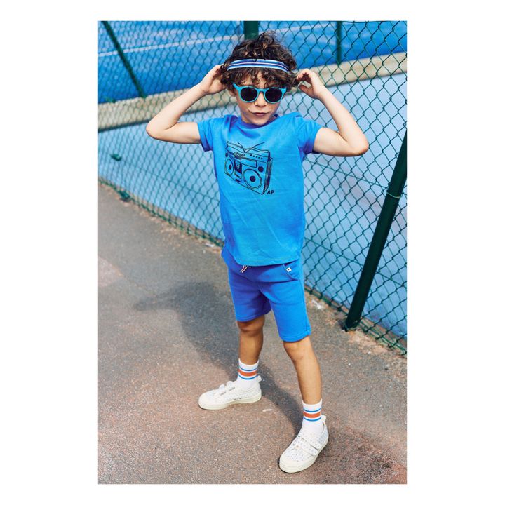 T-Shirt Bio-Baumwolle Dionisio | Blau- Produktbild Nr. 1