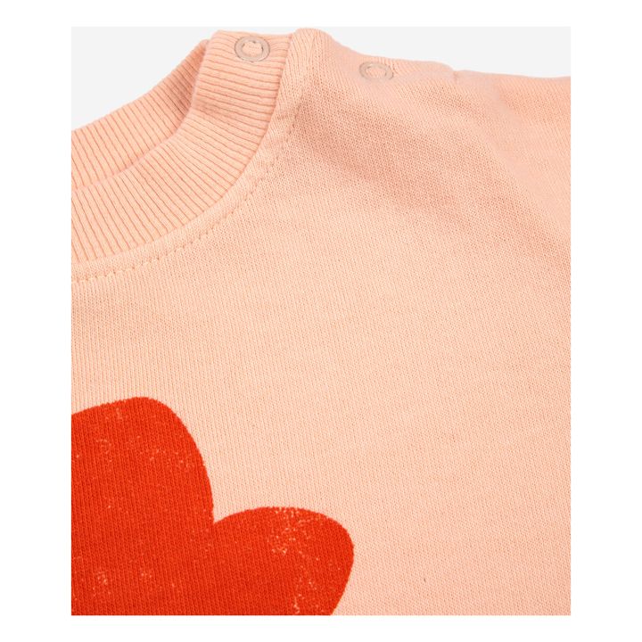 Sudadera de algodón orgánico Flores | Rosa Palo- Imagen del producto n°2