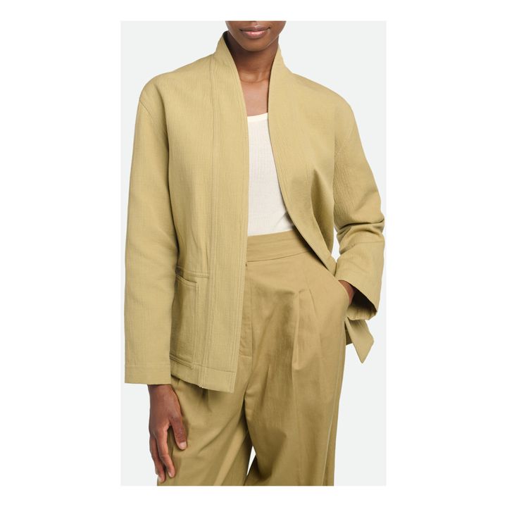 Chaqueta con cinturón Terenzio | Verde Kaki- Imagen del producto n°2