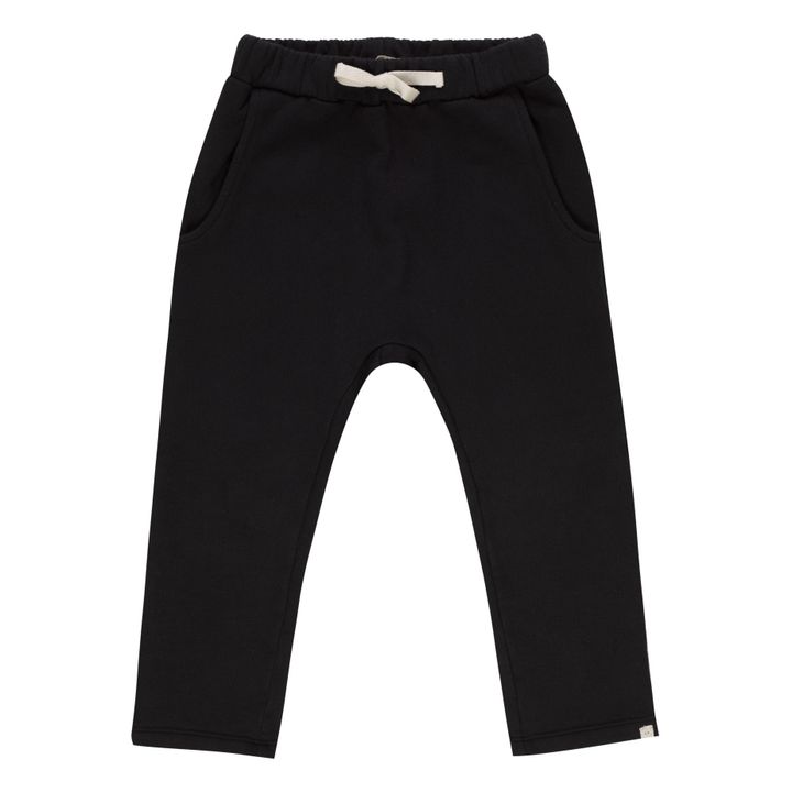 Pantalon Molleton Coton Bio Amelie | Noir- Image produit n°0
