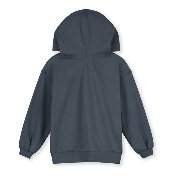 Sudadera con capucha Algodón orgánico | Azul Gris- Imagen del producto n°1