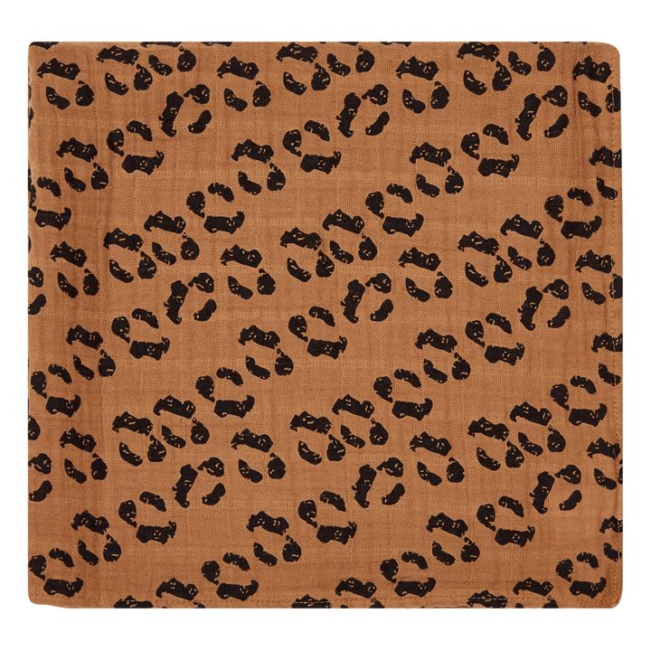 Mantita de doble gasa de algodón orgánico Leopardo | Leopardo- Imagen del producto n°0