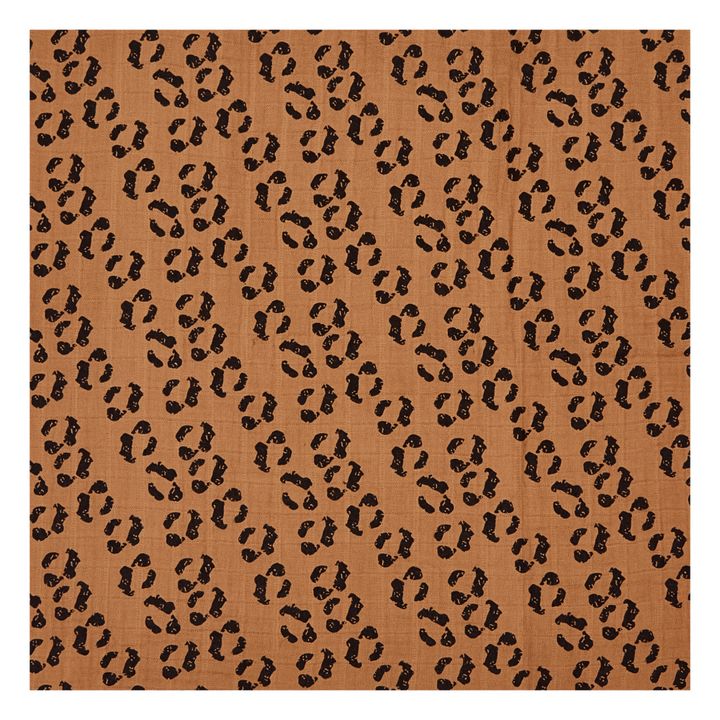 Mantita de doble gasa de algodón orgánico Leopardo | Leopardo- Imagen del producto n°2