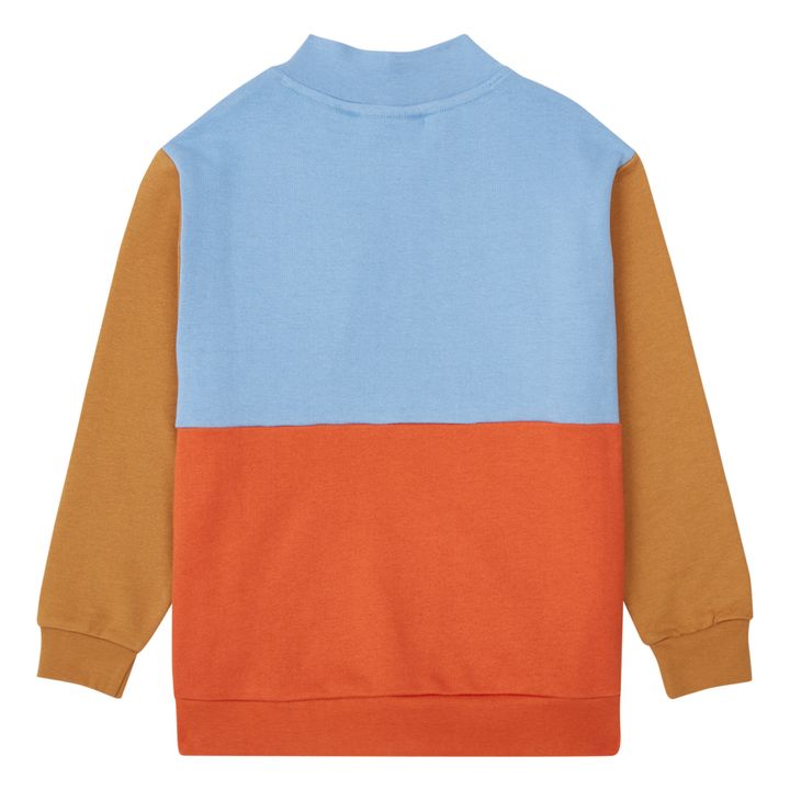 Sudadera colorida de algodón orgánico | Azul- Imagen del producto n°3