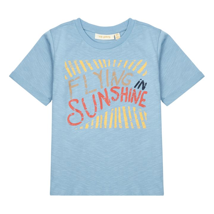 Camiseta Sunshine de algodón ecológico | Azul- Imagen del producto n°0