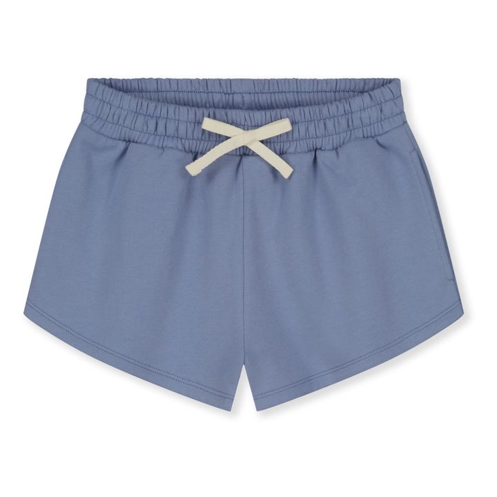 Pantalones cortos de algodón orgánico Uni | Azul- Imagen del producto n°0