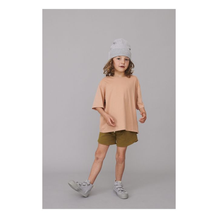 Short Coton Bio Uni | Camel- Image produit n°3