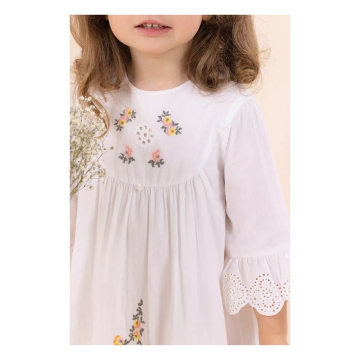 Embroidered Dress | Ecru- Product image n°2