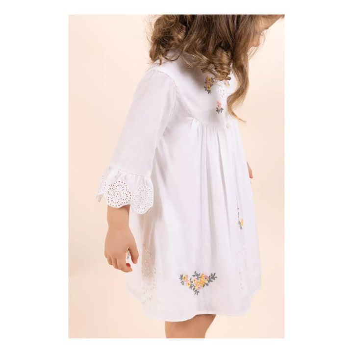 Robe Brodée | Ecru- Image produit n°3