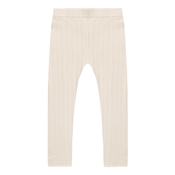 Legging Côtelé | Ecru- Image produit n°0