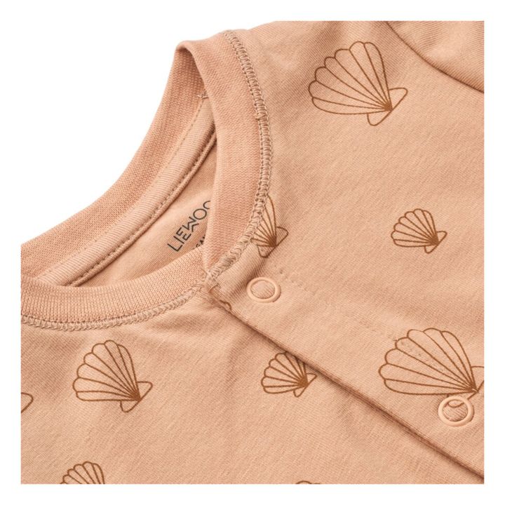 Boye Organic Cotton Pyjamas with feet | Pink- Product image n°1