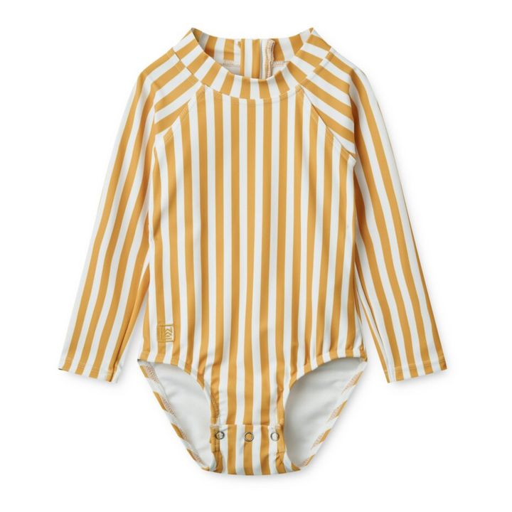 Maxime Anti-UV Recycled Material Playsuit | Amarillo Mostaza- Imagen del producto n°0