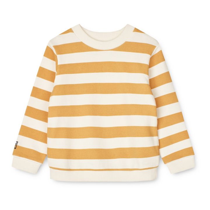 Thora Organic Cotton Crew Neck Sweater | Amarillo Mostaza- Imagen del producto n°0