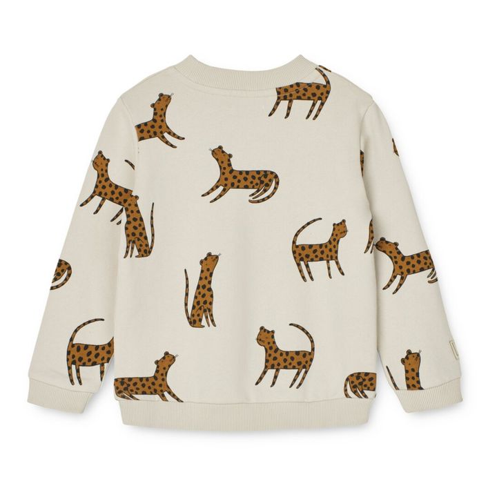 Sweat Col Rond Coton Bio Thora | Beige- Image produit n°2