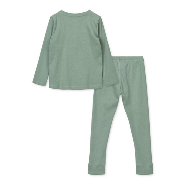 Wihelm Organic Cotton Pajamas Set | Verde Menta- Imagen del producto n°2